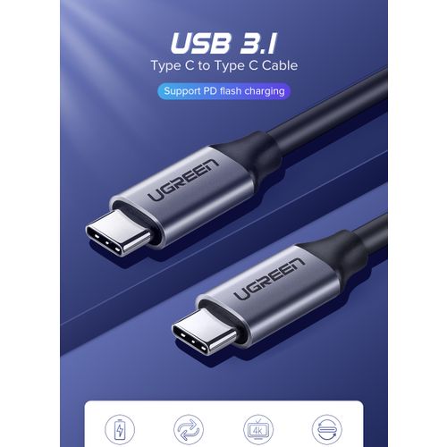 Ugreen USB-C 3.1 Gen1 3A 60W kabel, 1.5m - polybag slika 3