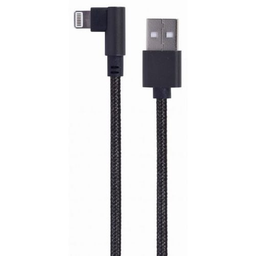 CC-USB2-AMLML-0.2M Gembird pod uglom USB 8-pin kabl za punjenje i prenos podataka, 0.2 m, black slika 2