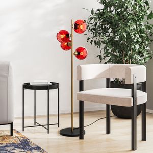 Podna Lampa Benek 15-14541 - Crvena Zlatna