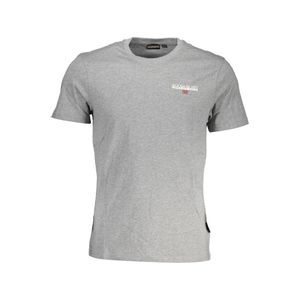 NAPAPIJRI T-SHIRT SHORT SLEEVE MAN GRAY