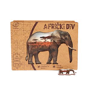 Vrabac Puzzle Lenigmo, Slon afrički div