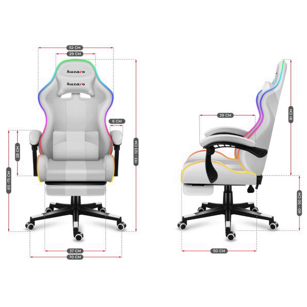 Huzaro Gaming stolica / Force 4.7 White RGB, daljinski upravljač slika 6