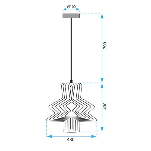 Stropni luster APP1458-1CP slika 6