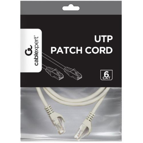 PP6U-1M Gembird Mrezni kabl, CAT6 UTP Patch cord 1m grey slika 2