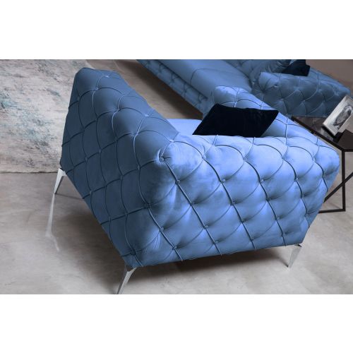 Atelier Del Sofa Fotelja wing COMO plava, Como - Blue slika 3