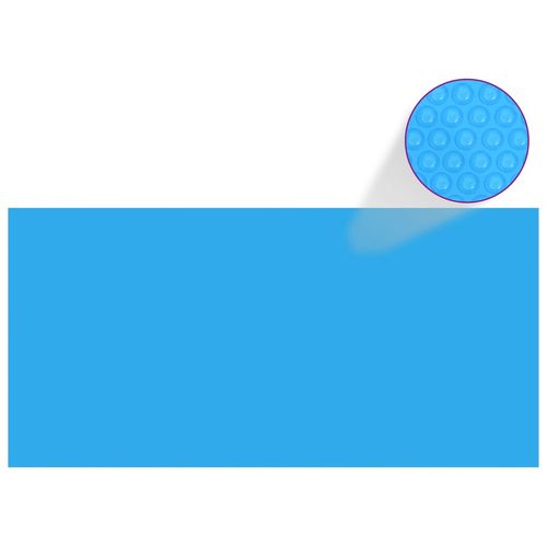 Pravokutni plavi bazenski prekrivač od PE 450 x 220 cm slika 22