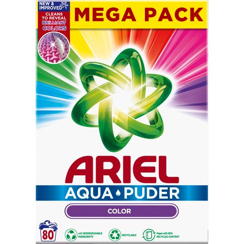 Ariel prašak color Aqua Puder XXL / 5,2 kg za 80 pranja slika 1