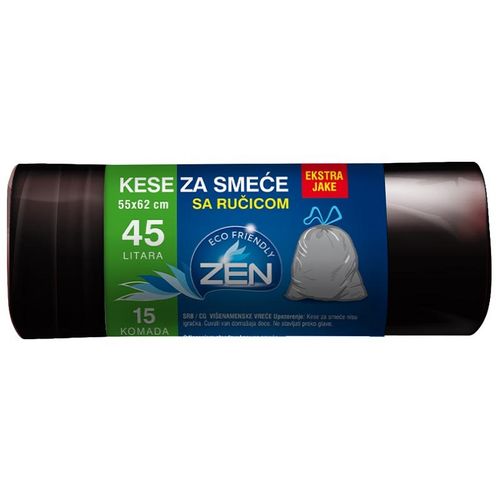 Zen kese za smeće 55CMX62CM 45L sa ručicom slika 1