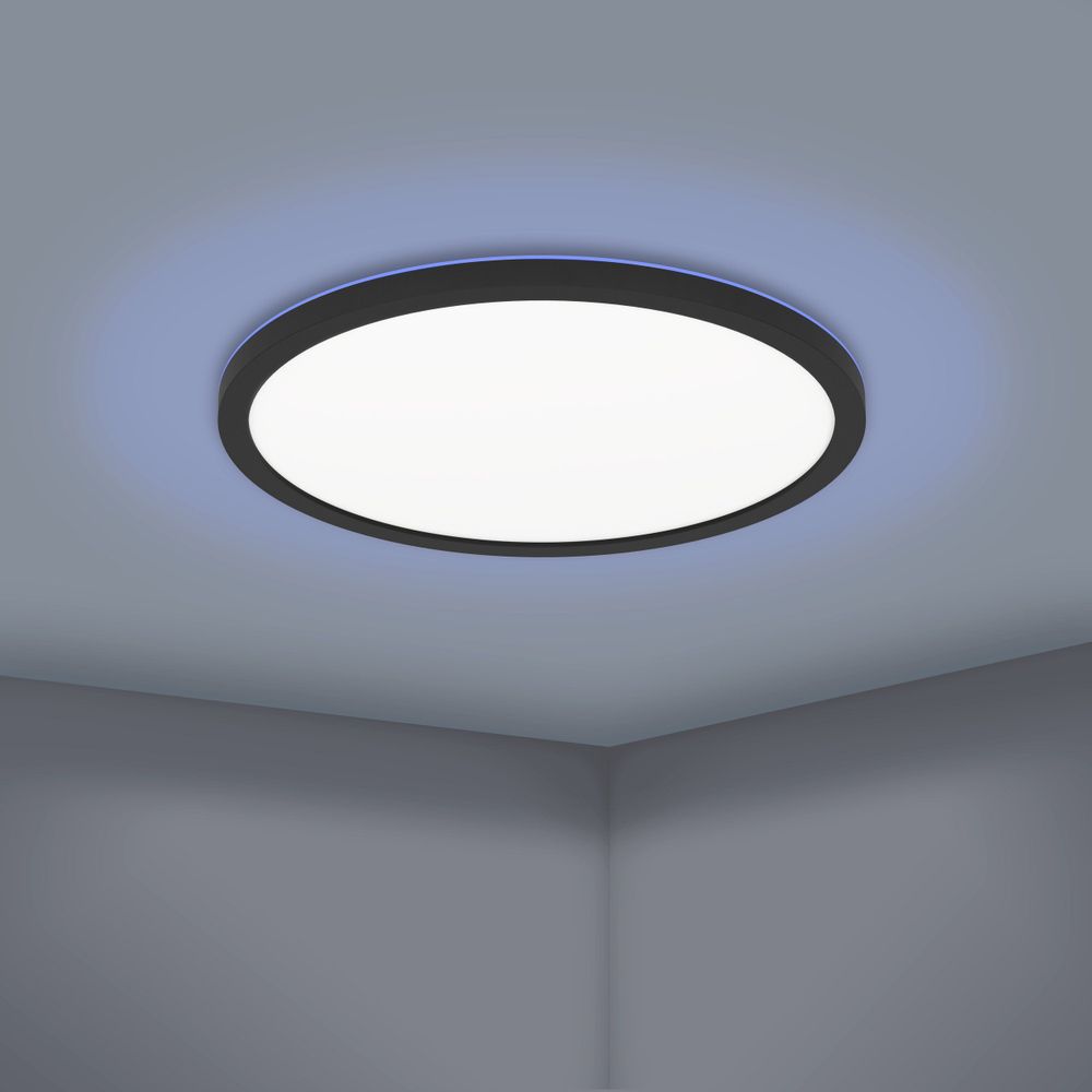 Eglo LED Panel ROVITO-Z, 14,6W, RGB-B, Ø295mm, Crna slika 4