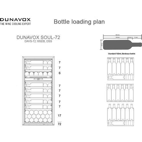 DAVS-72.185DSS DUNAVOX vinska vitrina slika 7