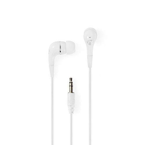 Slušalice NEDIS HPWD1001WT, in-ear, 3.5mm, bijele slika 1