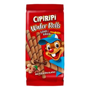 CIPIRIPI wafer rolls lešnik i kikiriki 150g