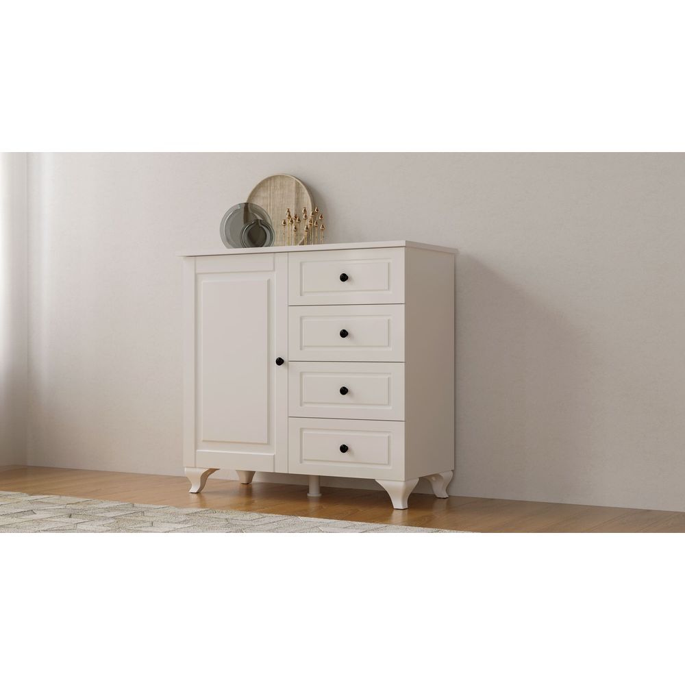 Rb-044-01 Mat Bijeli Komoda slika 1