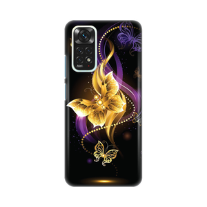 Torbica Silikonska Print Skin za Xiaomi Redmi Note 11/Note 11S Golden butterfly