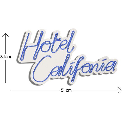 Wallity Ukrasna plastična LED rasvjeta, Hotel California - Blue slika 12