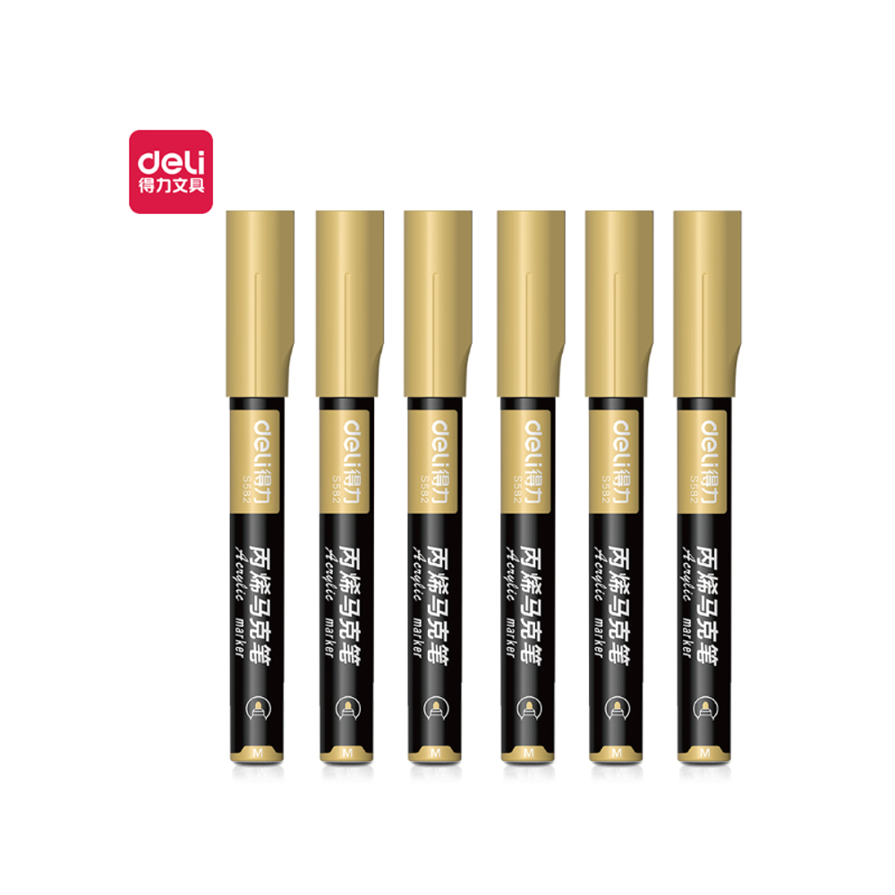MARKER DELI AKRILNI PASTEL ŽUTI Y08 S584 Y08 slika 1