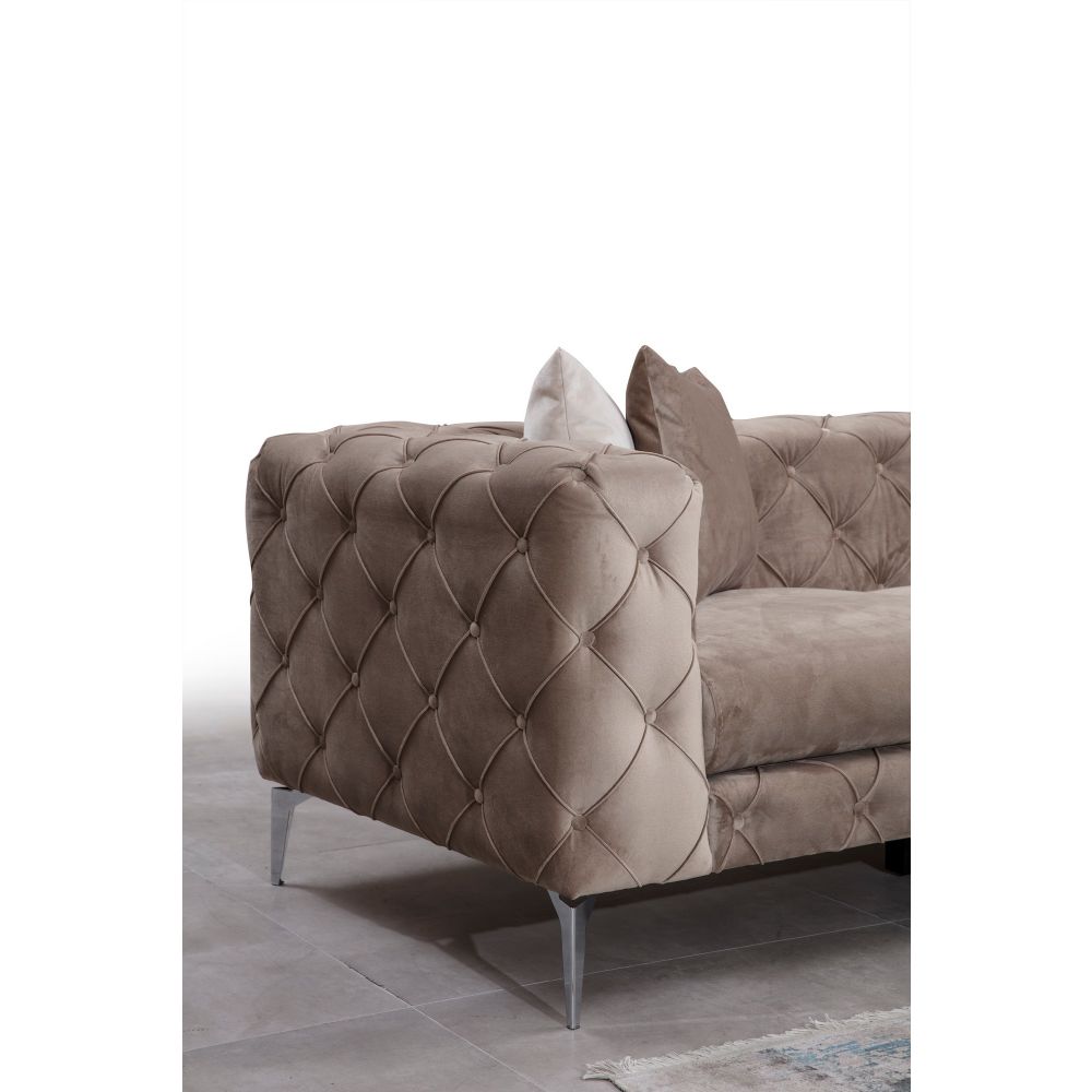 Como Ugaona Sofa Lijeva - Bež slika 4