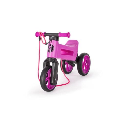 Funny Wheels tricikl Super Sport 2u1 neon roza slika 7