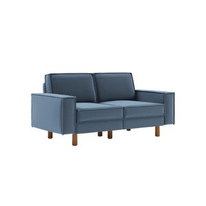 Dvosjed Sofa Sparrow 2 - boje: okeanska plava orah