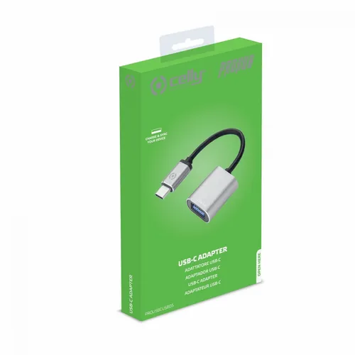 Celly Prohub USB-C adapter siva slika 1