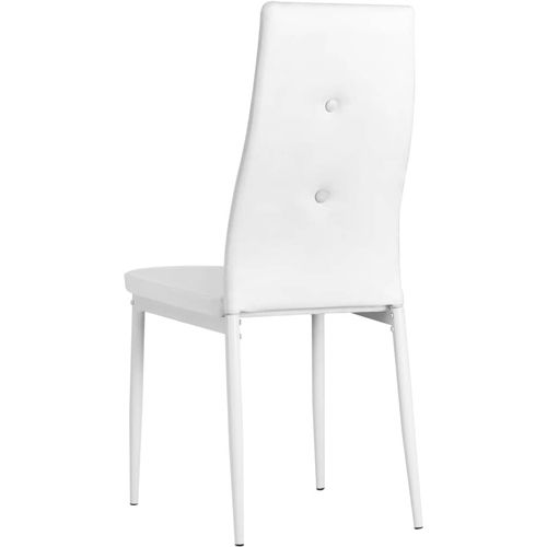 Blagovaonske stolice od umjetne kože 2 kom bijele slika 16