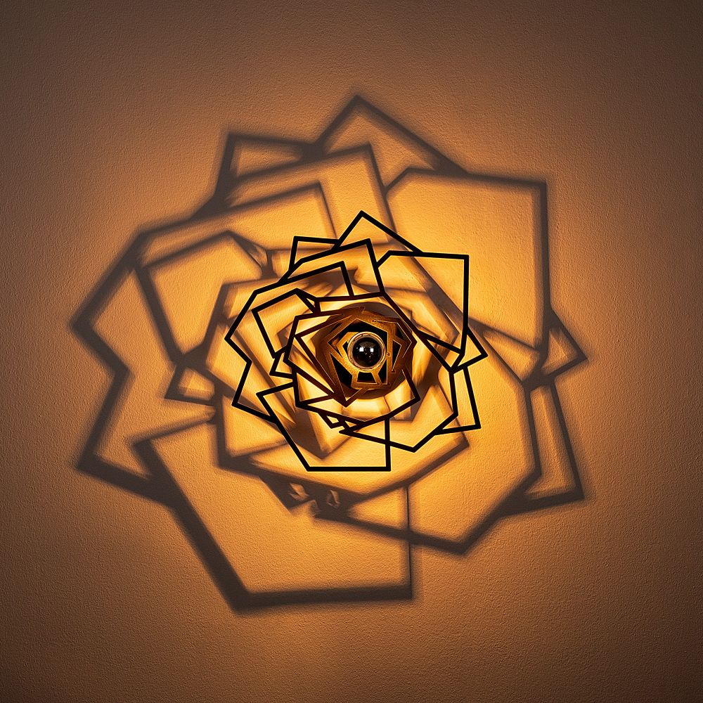 W-042 Crna Zidna Lampa slika 5