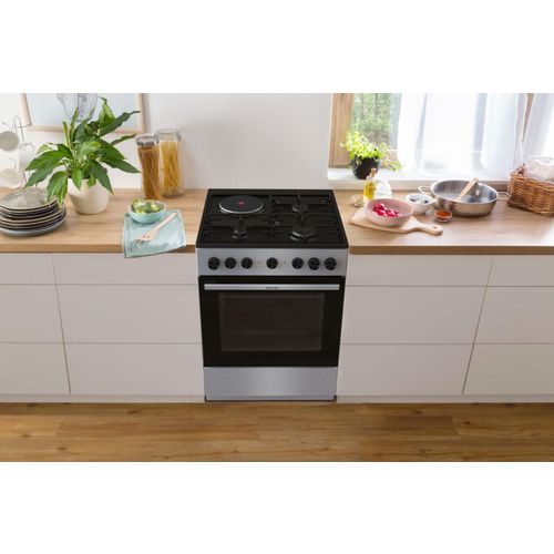 Gorenje GK6B41SD Kombinovani šporet gas/struja 3+1, Širina 60 cm, Sivi slika 13