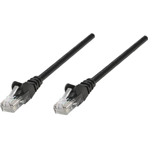 Intellinet 343794 RJ45 mrežni kabel, Patch kabel cat 6 U/UTP 10.00 m crna  1 St. slika 2