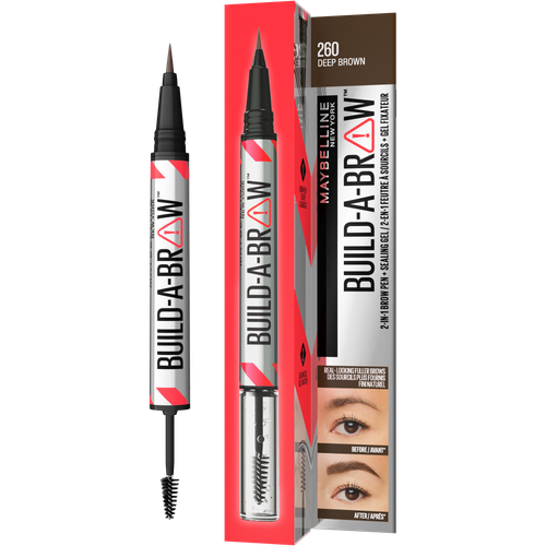 Maybelline New York Build-A-Brow 2 u 1 olovka za obrve i gel za fiksiranje 260 deep brown slika 3