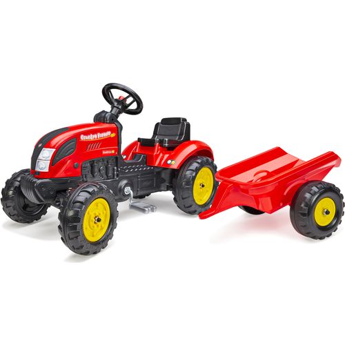 Falk traktor s prikolicom Country Farmer red  slika 1