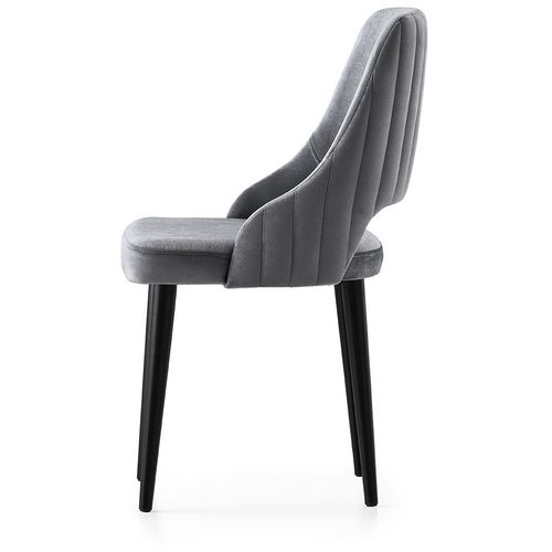 Hanah Home AÃ§elya - Grey - 3 Grey Chair Set (4 Pieces) slika 4