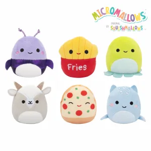 Squishmallows Micromallows 6cm - 6komada (Malcolm, Pep, Lune, Walkers, Orphine, Axel)