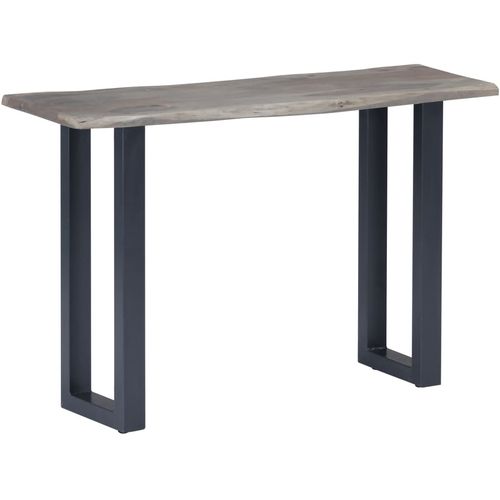 Konzolni stol od bagremovog drva i željeza sivi 115x35x76 cm slika 40