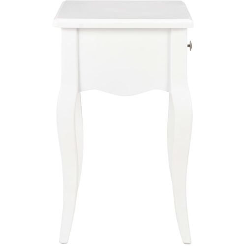 280005 Nightstand White 40x30x50 cm Solid Pine Wood slika 12