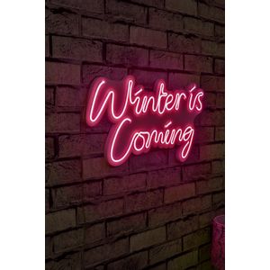 Wallity Ukrasna plastična LED rasvjeta, Winter is Coming - Pink