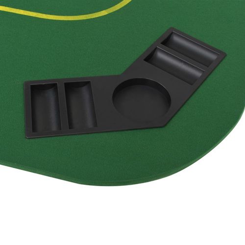 Sklopiva četverodijelna podloga za poker stol za 8 igrača pravokutna zelena slika 14