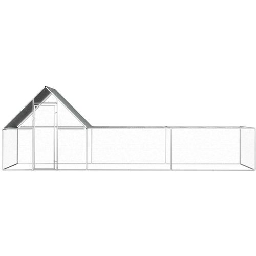 Kokošinjac od pocinčanog čelika 6 x 2 x 2 m slika 2