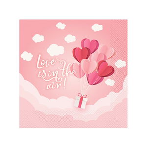 PG-SLR2 Papirne salvete 'Love is in the air!' 33x33cm, 20kom