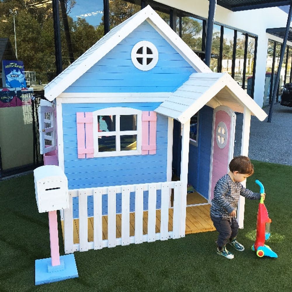 Kinder Home Drvena dječija kućica 194x229x210cm slika 12