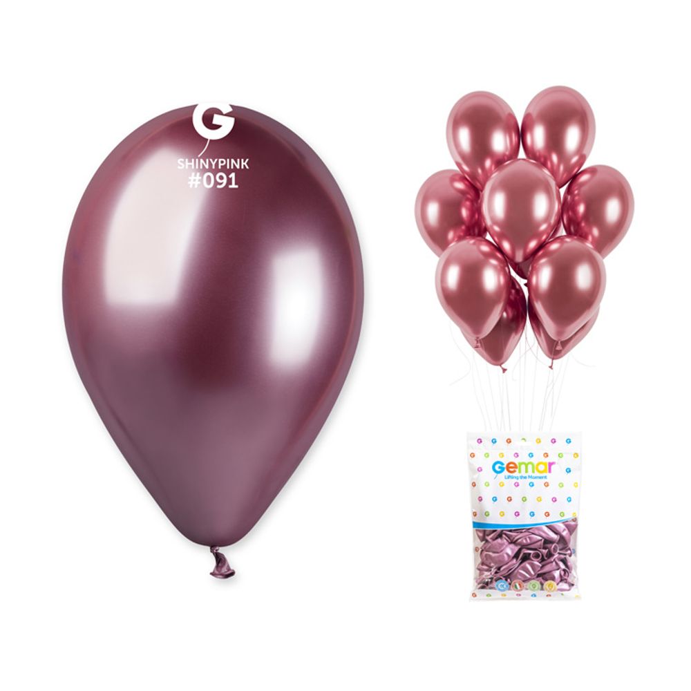 GB120-91 Ružičasti Baloni 33 cm, 50 kom slika 2