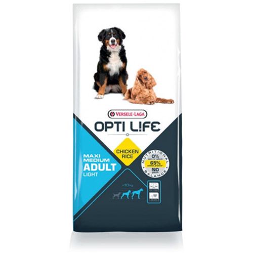 Opti Life Light Adult Medium i Maxi Piletina i Pirinač 12,5 kg slika 1
