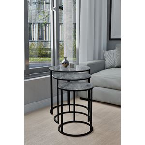 Lisa - Marble, Anthracite Marble
Anthracite Nesting Table (3 Pieces)