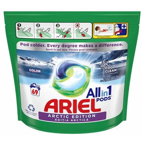 Ariel kapsule za pranje veša All in 1 Color Arctic Edition,69 kom, 69 pranja slika 1