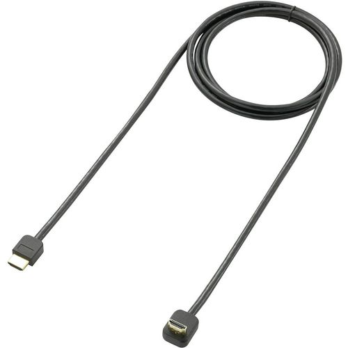SpeaKa Professional HDMI priključni kabel HDMI A utikač, HDMI A utikač 0.30 m crna SP-7870508 audio povratni kanal (arc), pozlaćeni kontakti, Ultra HD (4K) HDMI HDMI kabel slika 2
