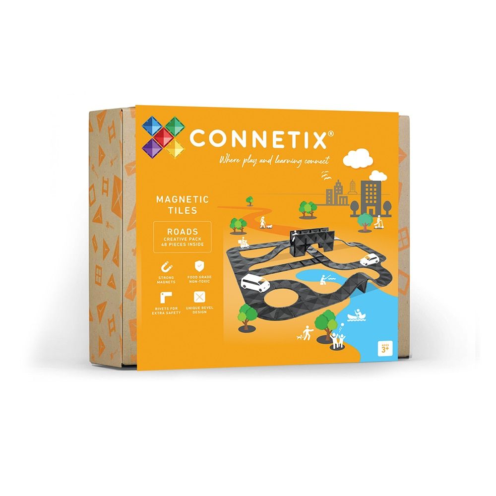 Connetix Magnetne pločice za slaganje Roads Creative Packs, 48kom slika 1
