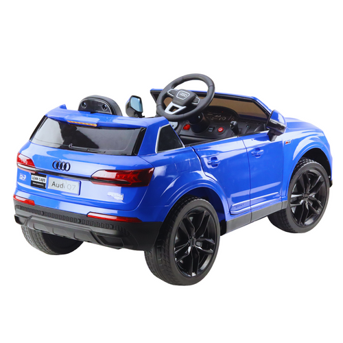 Audi Q7 Blue Painted Battery Car slika 6