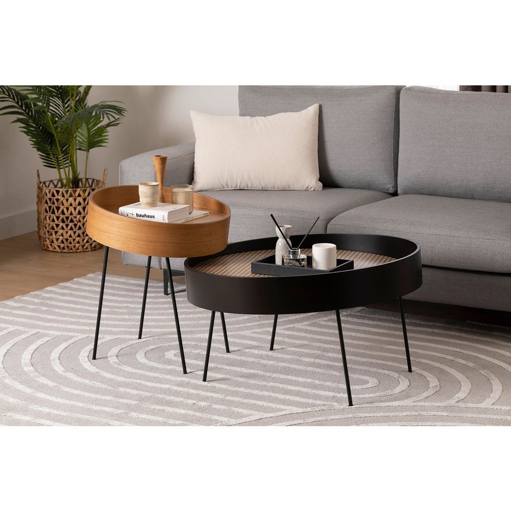 Bočni stolić "Ilo" - boje: Prirodna, Drvena slika 1
