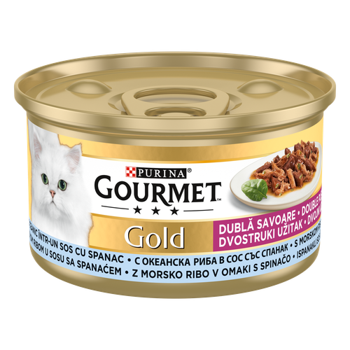 GOURMET GOLD Duo Riba i špinat, 85 g slika 1