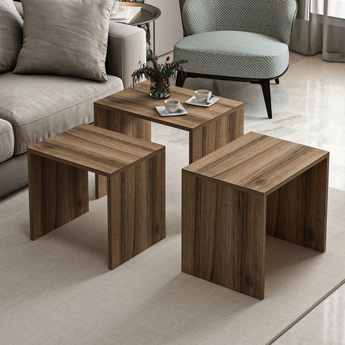 Woody Fashion Stol (3 komada), Alya - Walnut slika 2