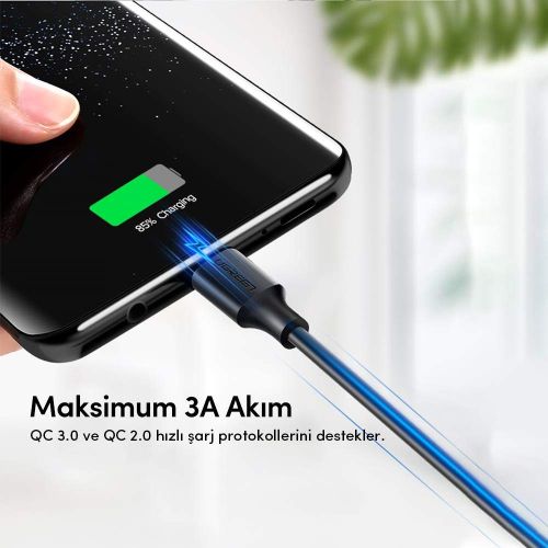 UGREEN USB-A 2.0 na USB-C kabel 3m (crni) - u polietilenskoj vrećici slika 5